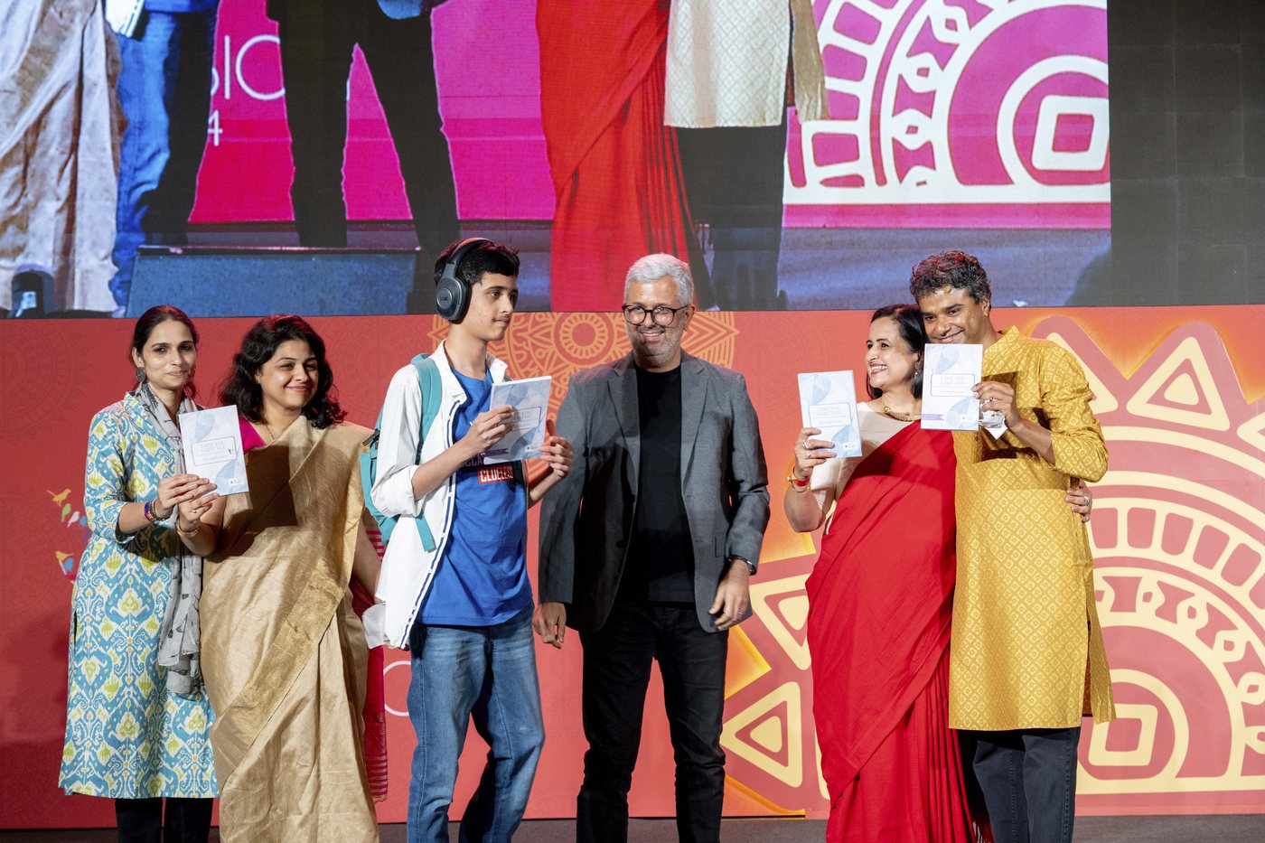 Mugdha Kalra with fellow speakers at the book launch