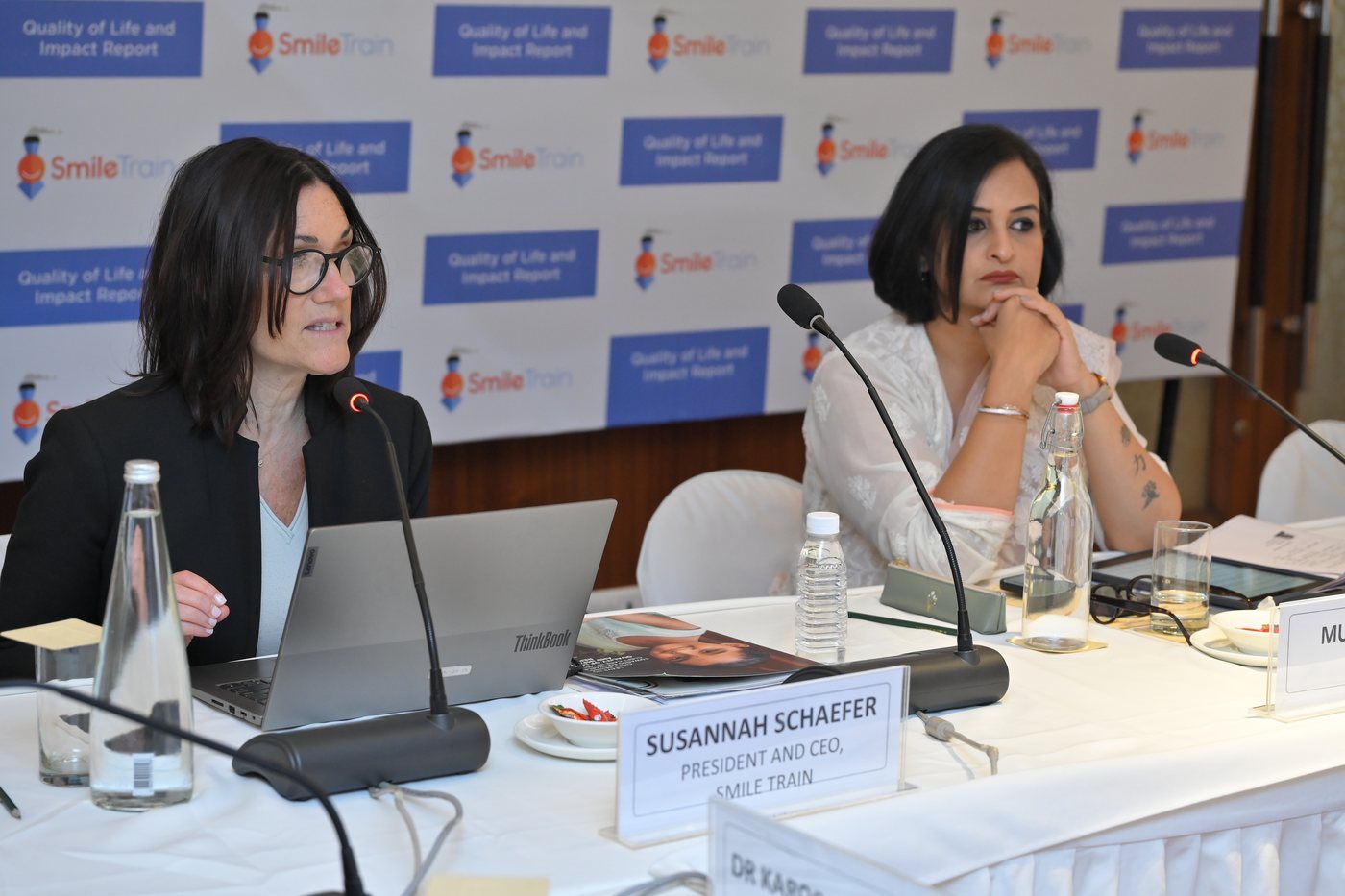 Mugdha Kalra moderating a roundtable discussion